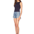 Wide Neck Sleeveless Top Navy - Susana Monaco - Color Game