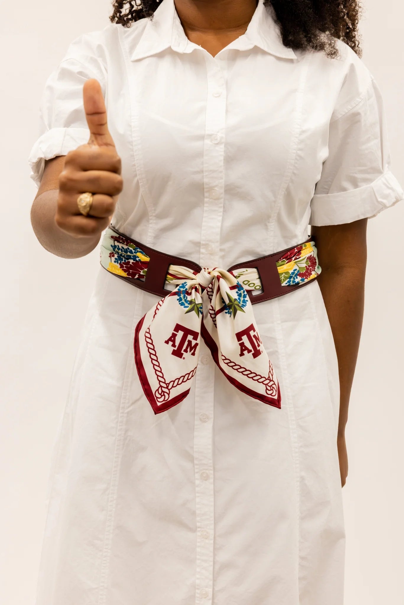 Wide Saturday Scarf Reversible Leather Belt - Saturday Silks - COLOR GAME