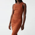 Wren Ribbed Midi Dress Toffee - Michael Stars - Color Game