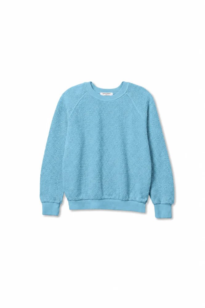 Ziggy Inside-Out Fleece Shrunken Sweatshirt Milky Blue - perfectwhitetee - COLOR GAME