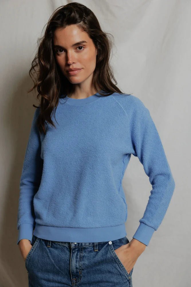 Ziggy Inside - Out Fleece Shrunken Sweatshirt Pacific Blue - perfectwhitetee - COLOR GAME
