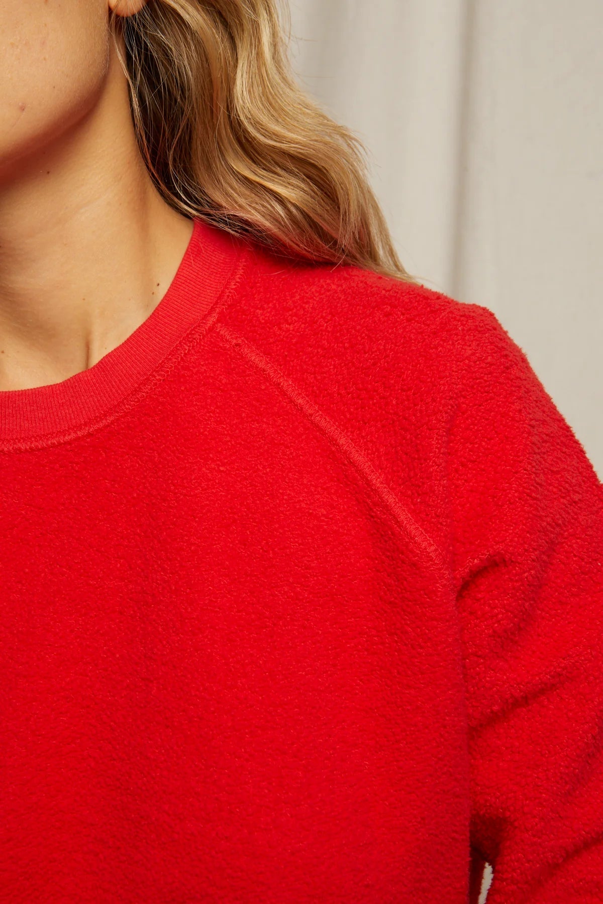 Ziggy Inside - Out Fleece Shrunken Sweatshirt Poppy Red - FINAL SALE - perfectwhitetee - COLOR GAME