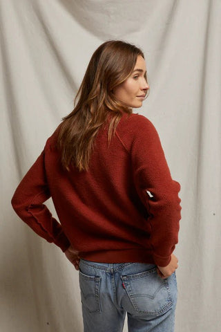 Ziggy Inside - Out Fleece Shrunken Sweatshirt Russet - perfectwhitetee - COLOR GAME