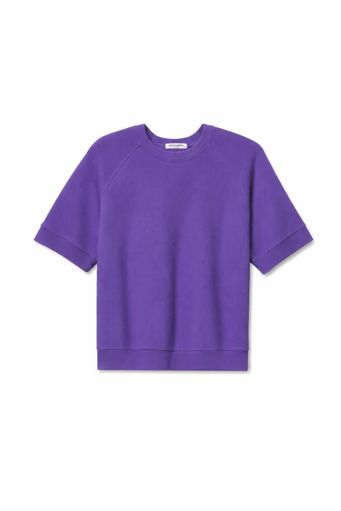 Ziggy Short Sleeve Sweatshirt Purple - perfectwhitetee - COLOR GAME