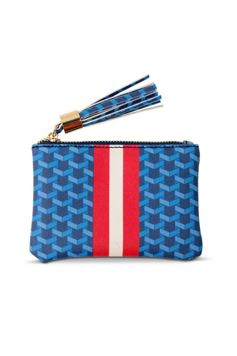 Zipper Pouch Blue + Red - Main and Exchange - COLOR GAME