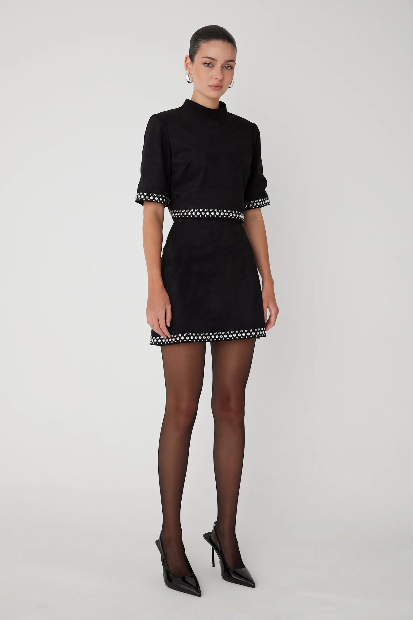 Zoe Studded Skirt - JS71 - COLOR GAME