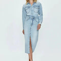 Amira Denim Midi Dress Riviera - Pistola - Color Game