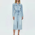 Amira Denim Midi Dress Riviera - Pistola - Color Game