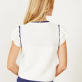 Ashley Ivory/Blue Opal Sweater - Caballero Collection - Color Game