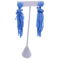 Blue Fiesta Beaded Tassel Earring - Hello Edie - Color Game