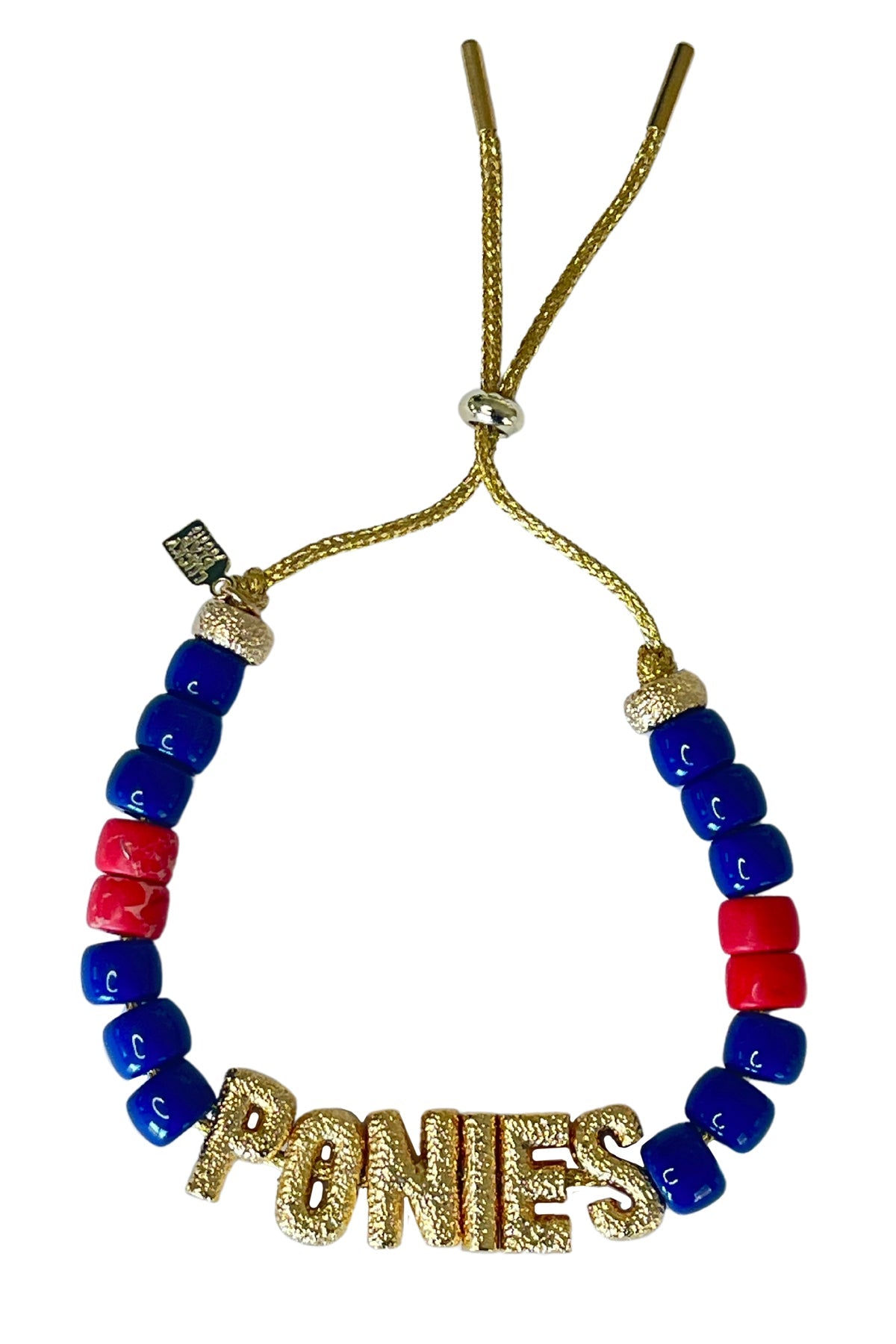 Blue + Red Eye Candy "Ponies" ID Bracelet - Lucky Star Jewels - Color Game