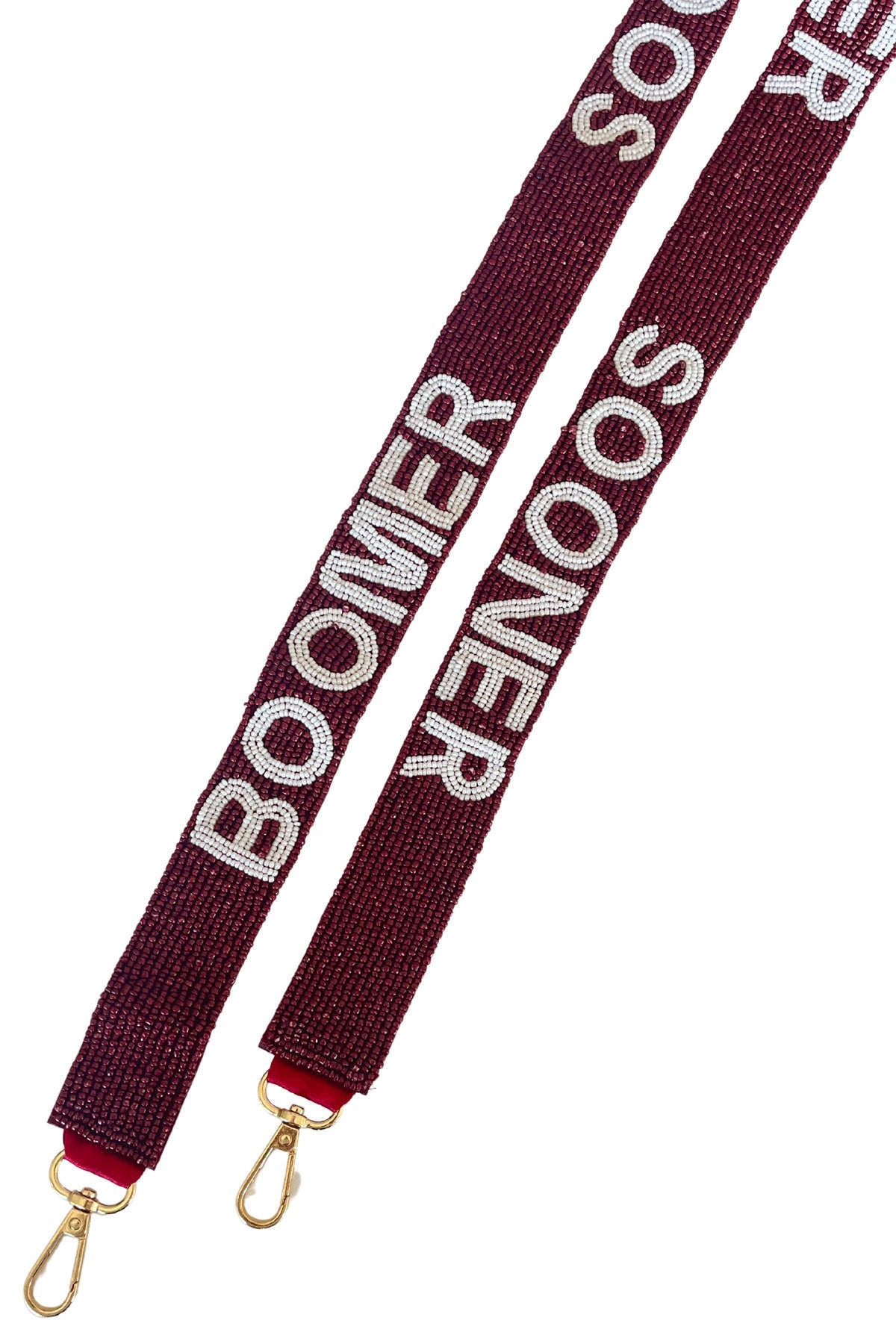 Boomer Sooner Red Beaded Crossbody Bag Strap - Bash - Color Game