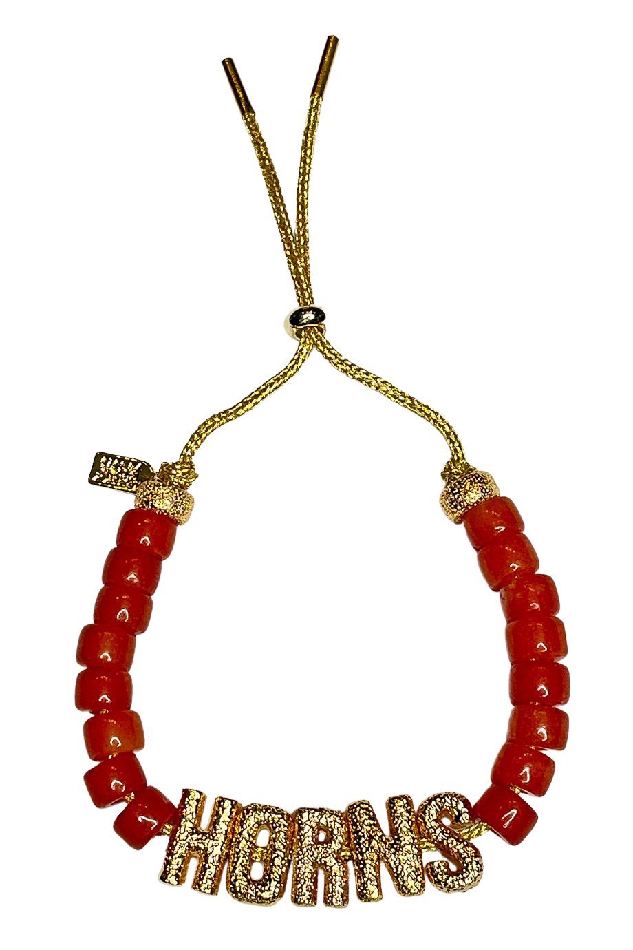 Burnt Orange Eye Candy "Horns" ID Bracelet - Lucky Star Jewels - Color Game
