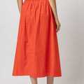 Button Front Midi Skirt Poppy - Lilla P - Color Game