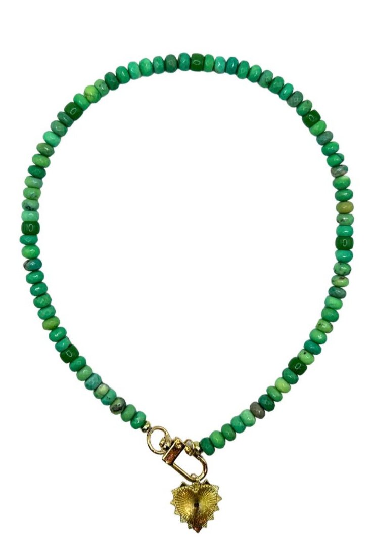 Emerald Green Paloma Collar Necklace - Accessory Concierge - Color Game