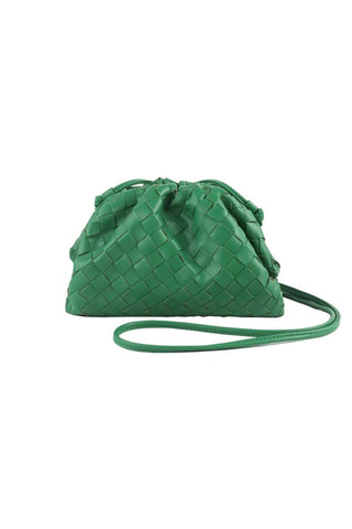 Emerald Woven Cloud Clutch - Accessory Concierge - Color Game