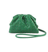 Emerald Woven Cloud Clutch - Accessory Concierge - Color Game