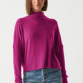 Frida Mock Neck Top Berry - Michael Stars - Color Game