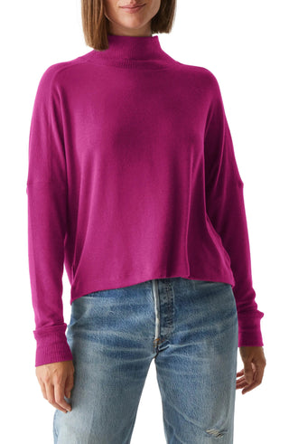 Frida Mock Neck Top Berry - Michael Stars - Color Game