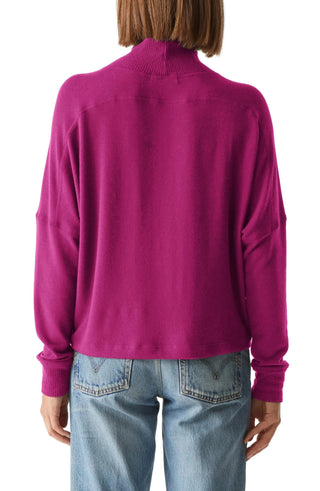 Frida Mock Neck Top Berry - Michael Stars - Color Game