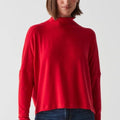 Frida Mock Neck Top Cardinal - Michael Stars - Color Game