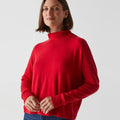 Frida Mock Neck Top Cardinal - Michael Stars - Color Game