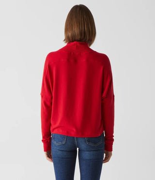 Frida Mock Neck Top Cardinal - Michael Stars - Color Game