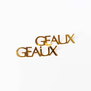 Geaux 14K Gold-Plated Earrings - Hello Edie - Color Game