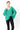 Green Furry V Neck Sweater - Endless Rose - Color Game