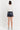 High-Waisted Faux Leather Shorts Navy - Grey Lab - Color Game