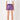 High-Waisted Faux Leather Shorts Purple - Grey Lab - Color Game