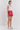 High-Waisted Faux Leather Shorts Red - Grey Lab - Color Game