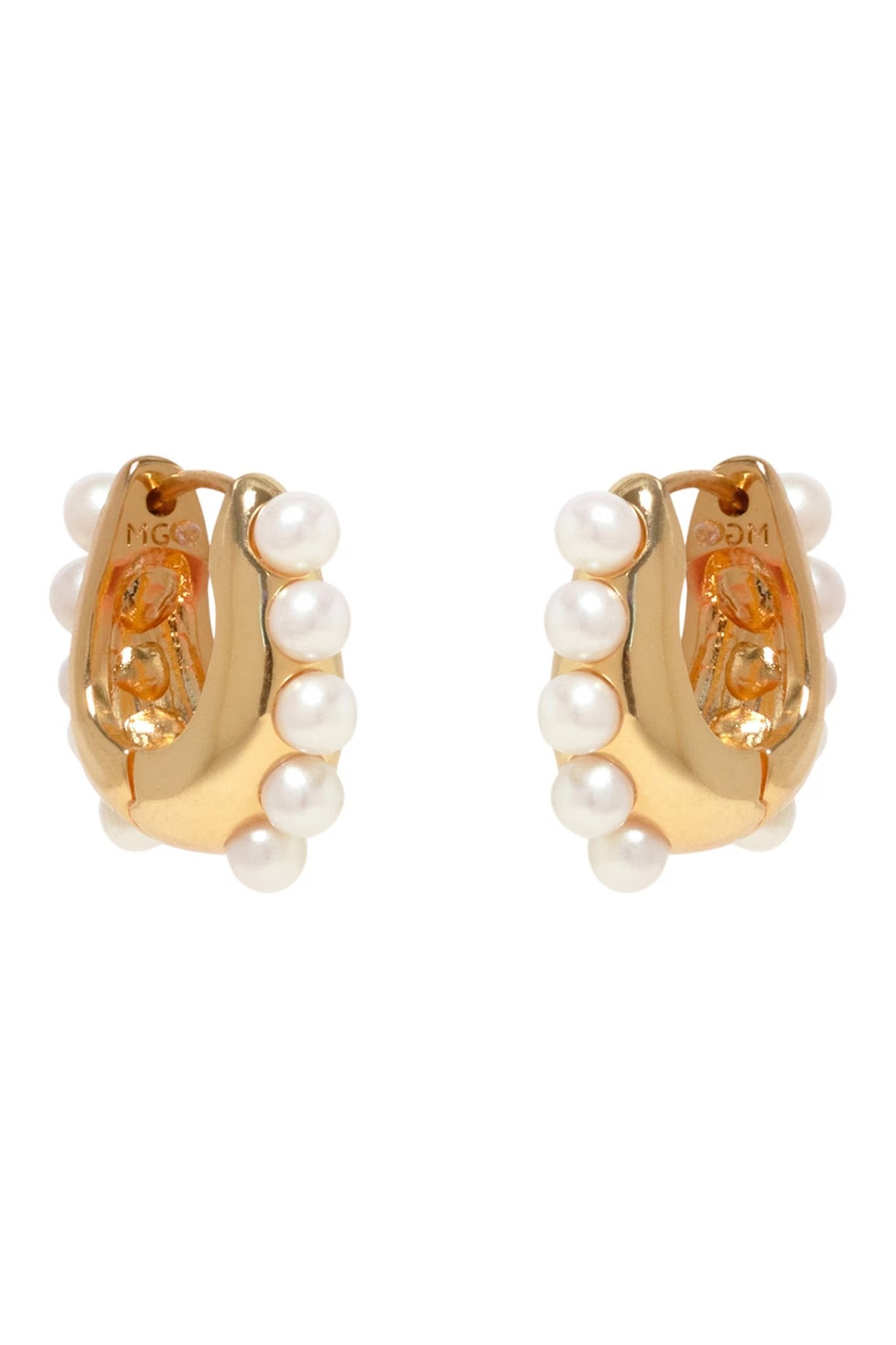 Jasmin Pearl Hoop Earrings - Mignonne Gavigan - Color Game