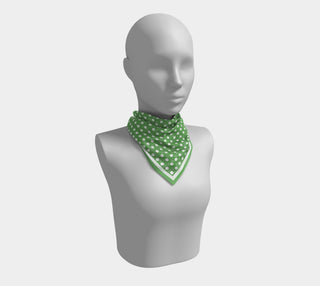 Kelly Green + White Rattan Print Scarf - Swells - Color Game