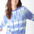 Lavender Tie-Dye Wool + Cashmere Blend Sandy Sweater - Electric & Rose - Color Game