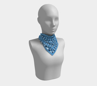 Light Blue + Navy Print Gameday Scarf - Swells - Color Game