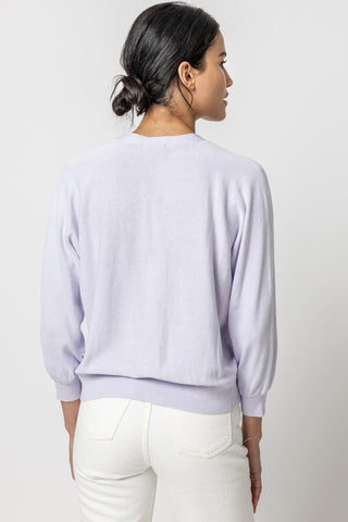 Lilac Snap Front Dolman Cardigan Sweater - Lilla P - Color Game