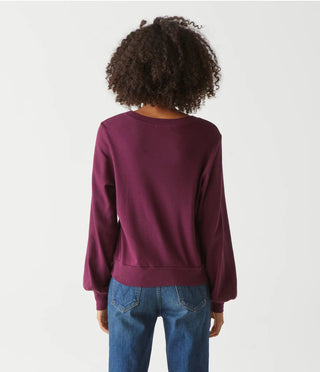 Mac Balloon Sleeve Tee Plum - Michael Stars - Color Game