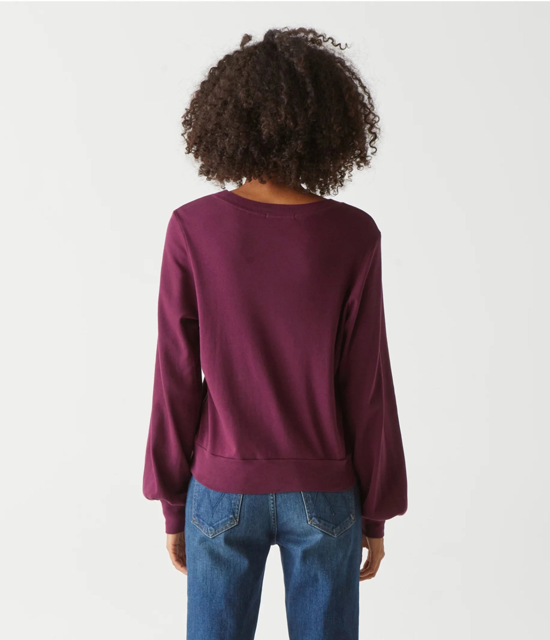 Mac Balloon Sleeve Tee Plum - Michael Stars - Color Game