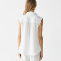 Monique Gauze Button-Down Tank White - Michael Stars - Color Game