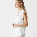 Monique Gauze Button-Down Tank White - Michael Stars - Color Game