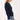 Navy Cotton Cashmere Frayed Edge Crew - Minnie Rose - Color Game