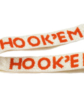 Orange + White Hook’ Em Beaded Bag Strap - Treasure Jewels Inc. - Color Game