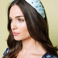 Pale Blue Knot Headband With Turquoise Stones - Hello Edie - Color Game