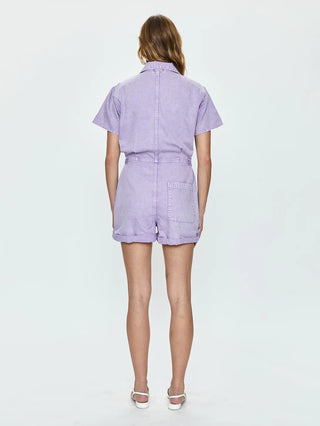 Parker Short Sleeve Romper Amethyst - Pistola - Color Game