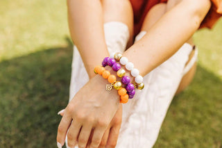 Purple Beaded Briana Bracelet - Brianna Cannon - Color Game