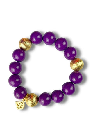 Purple Beaded Briana Bracelet - Brianna Cannon - Color Game