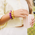 Purple Beaded Briana Bracelet - Brianna Cannon - Color Game