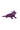 Purple Beaded Horned Frog Brooch - Mignonne Gavigan - Color Game