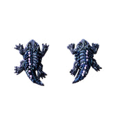 Purple Beaded Horned Frog Earrings - Mignonne Gavigan - Color Game